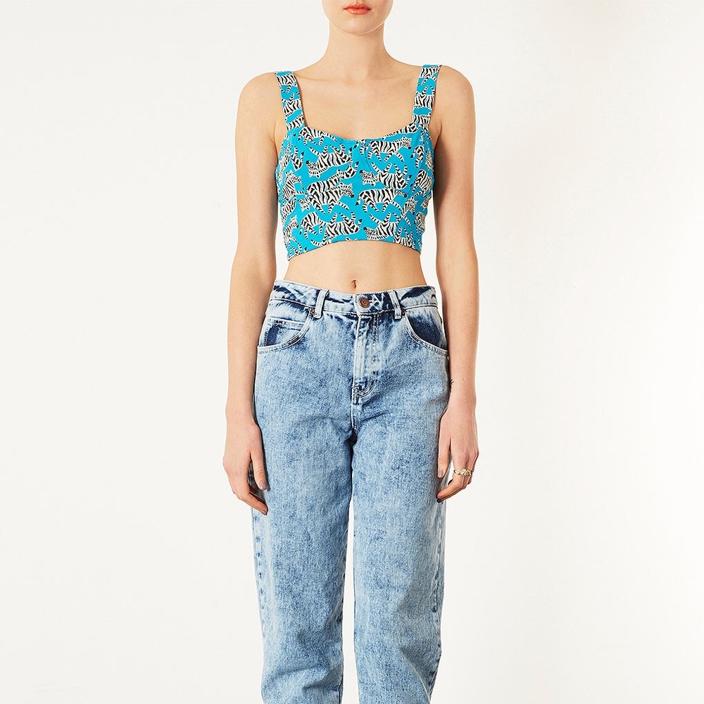 Topshop PETITE crop top  NWT sz 2